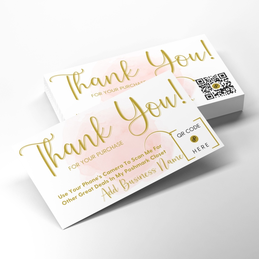 QR Code Thank You Cards - Picture 2 of 4